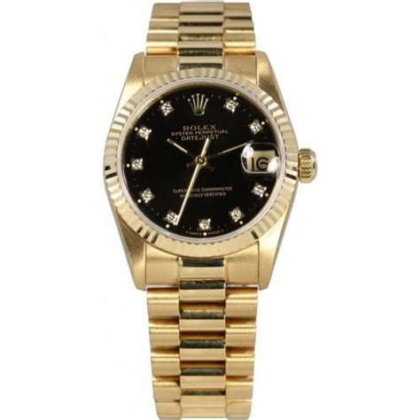 gold midsize rolex|pre owned Rolex midsize datejust.